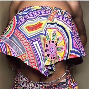 Two Piece Colorful Pattern Outfit